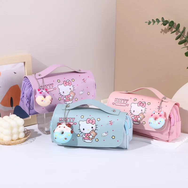 Kawaii Hello Kitty Anime Pen Bag New Kuromi Melody High Capacity Portable Pu Leather Stationery Box Student Cartoon Storage Bag
Kawaii Hello Kitty Anime Pen Bag New Kuromi Melody High Capacity Portable Pu Leather Stationery Box Student Cartoon Storage Bag