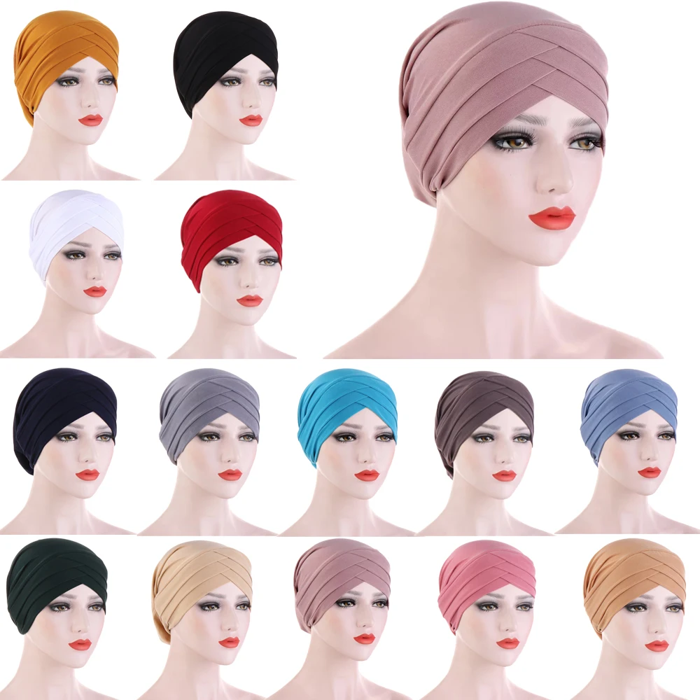 Indian Turban Underscarf Stretch Cross Bonnet Hat Women Muslim Hijab Inner Cap Ninja Hats Beanies Bone Head Scarf Wrap Headwear
Indian Turban Underscarf Stretch Cross Bonnet Hat Women Muslim Hijab Inner Cap Ninja Hats Beanies Bone Head Scarf Wrap Headwear
