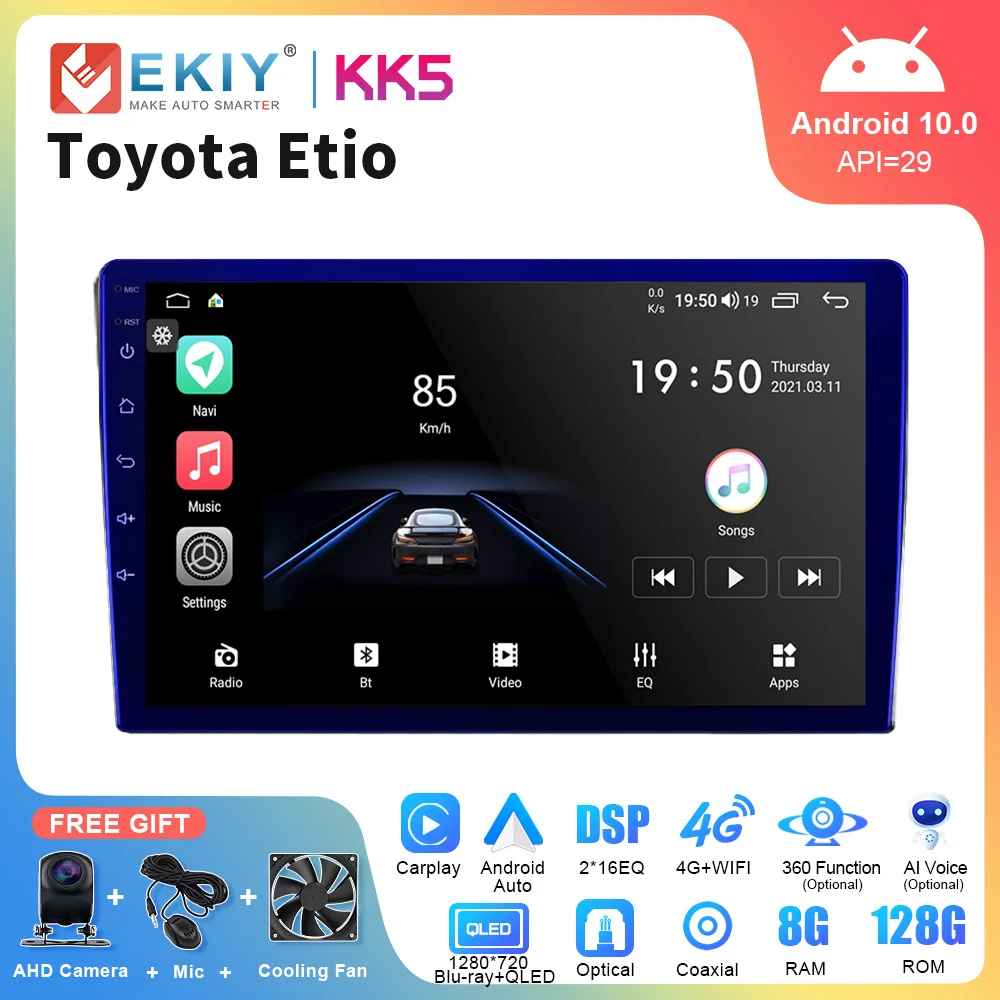 EKIY KK5 QLED Intelligent Android Car Radio For Toyota Etio Multimedia Video Player Carplay Auto Navigation GPS Stereo 2din DVD
EKIY KK5 QLED Intelligent Android Car Radio For Toyota Etio Multimedia Video Player Carplay Auto Navigation GPS Stereo 2din DVD
