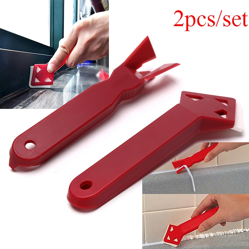 2 Pcs Useful Tile Finishing Tools Glass Sealant Remover Tool Wall Glue Scraper Corner Scraper Caulking Tool
2 Pcs Useful Tile Finishing Tools Glass Sealant Remover Tool Wall Glue Scraper Corner Scraper Caulking Tool