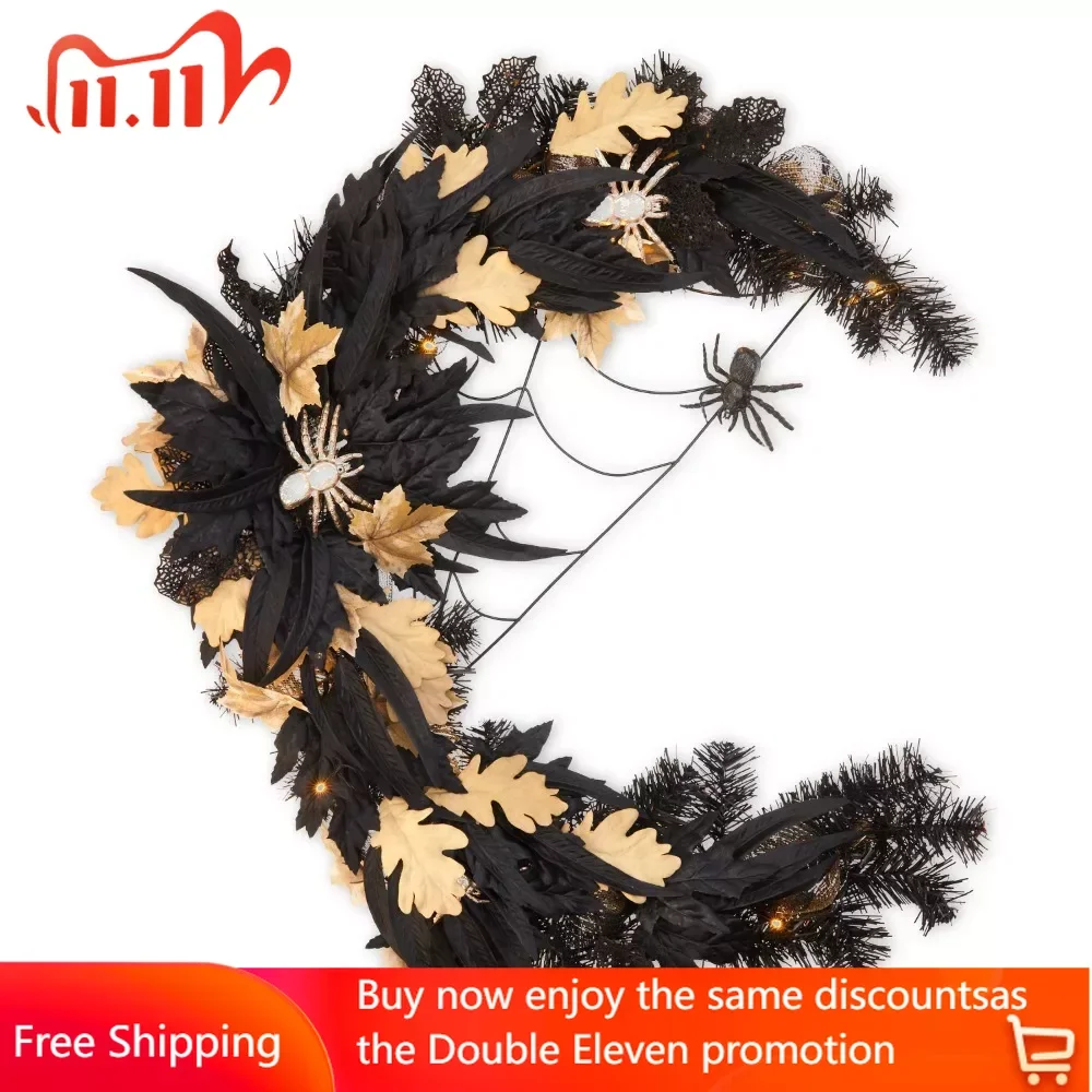 28 Inch Halloween Light-up Spider Moon Wreath Party Supplies Free Shipping Birthday Decoration Confetti Accessories Table Decor
28 Inch Halloween Light-up Spider Moon Wreath Party Supplies Free Shipping Birthday Decoration Confetti Accessories Table Decor