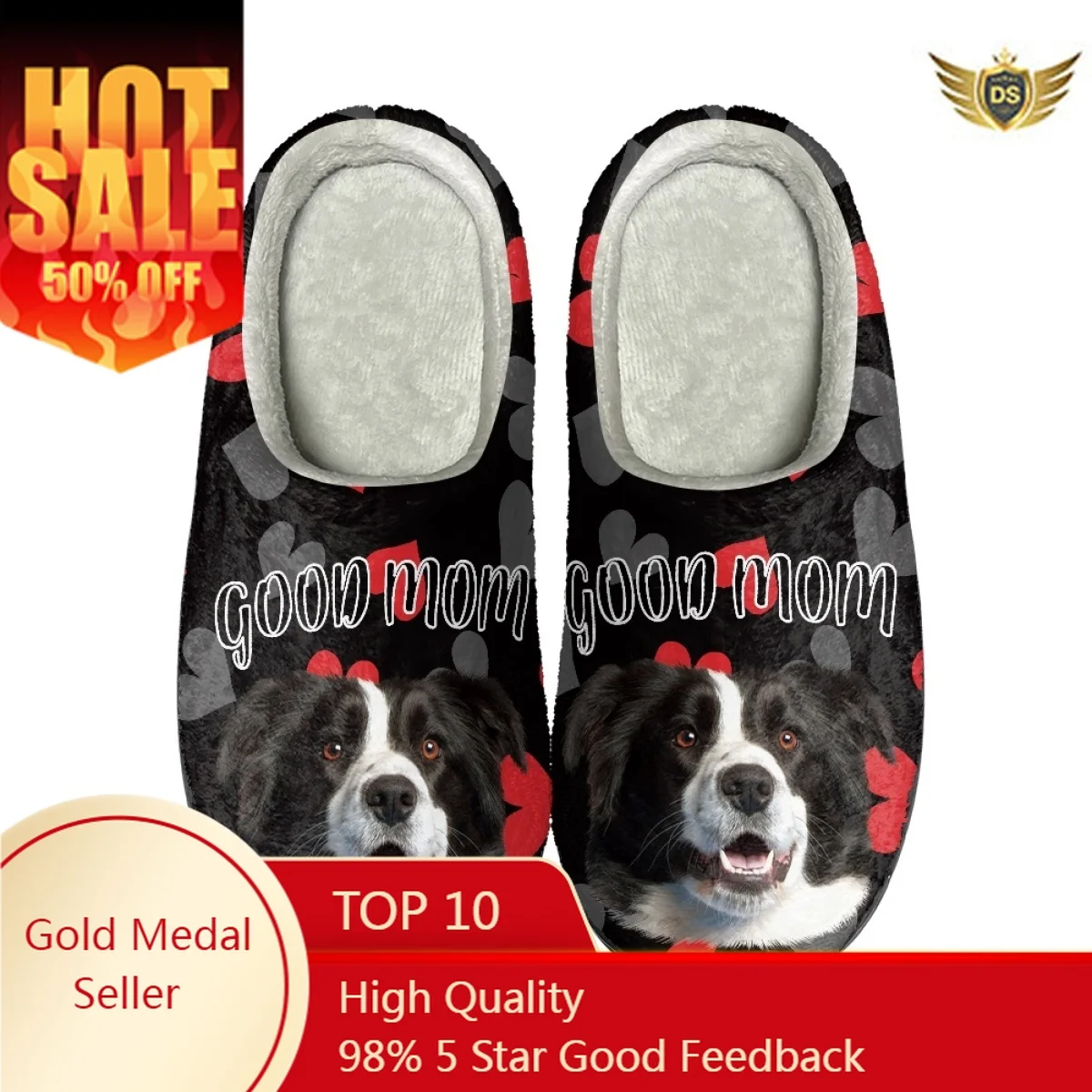 Lovely Dog Printed Women's Cotton Slippers Non-slip Ladies Home Shoes Dropshipping Comfortable Warm Flats Footwear Zapatos Mujer
Lovely Dog Printed Women's Cotton Slippers Non-slip Ladies Home Shoes Dropshipping Comfortable Warm Flats Footwear Zapatos Mujer