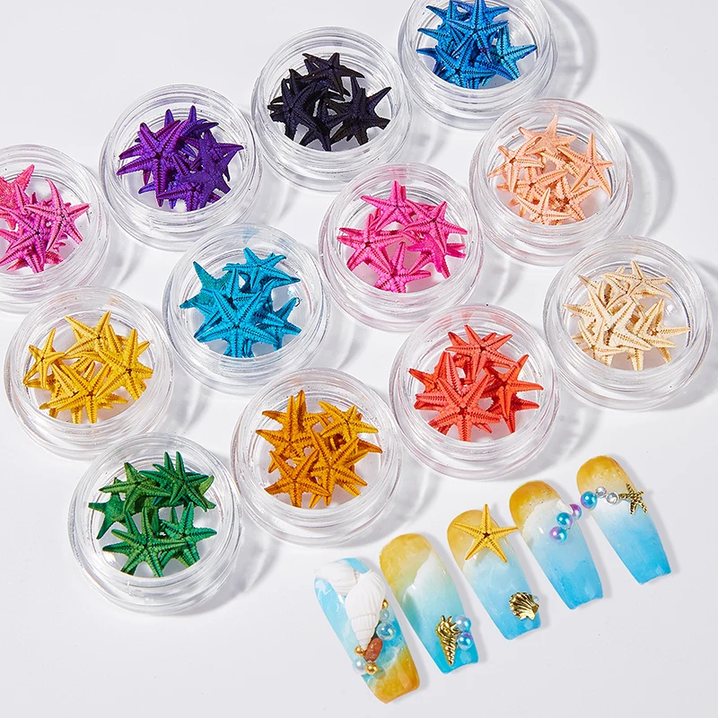 Natural Starfish Nail Charms 3D Colorful Sea Stars Nail Ornaments Ocean Style Decorations DIY Manicure Summer Design Accessories
Natural Starfish Nail Charms 3D Colorful Sea Stars Nail Ornaments Ocean Style Decorations DIY Manicure Summer Design Accessories