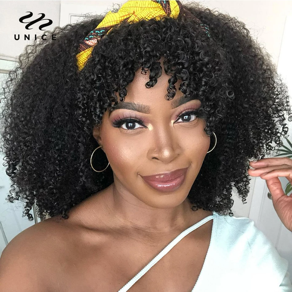 UNice Hair Headband Wig with Bangs Short Bob Wig Natural Curly Human Hair Wig No Glue No Gel Scarf Wigs for Black Women
UNice Hair Headband Wig with Bangs Short Bob Wig Natural Curly Human Hair Wig No Glue No Gel Scarf Wigs for Black Women