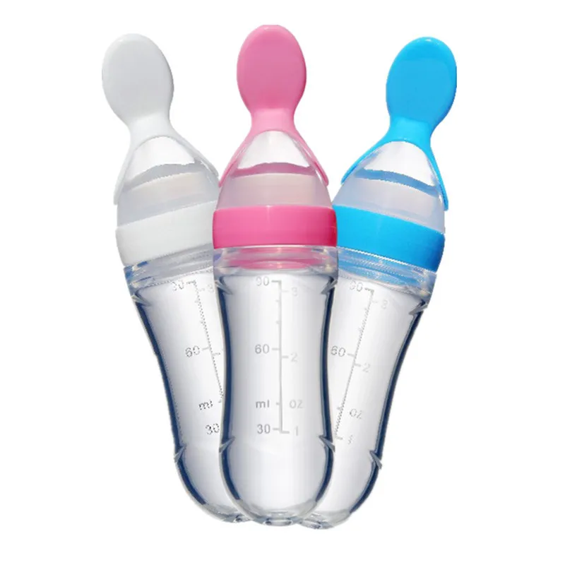 Infant Cereal Food Supplement Feeder Newborn Squeezing Feeding Bottle Silicone Baby Training Rice Spoon Safe Tableware Tools
Infant Cereal Food Supplement Feeder Newborn Squeezing Feeding Bottle Silicone Baby Training Rice Spoon Safe Tableware Tools
