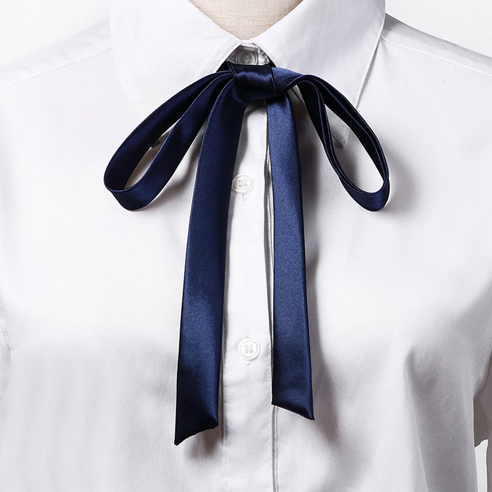 

Girls Uniform Costume Tassel Student School Ribbon Satin Bowtie Cravat Bow Tie Ribbons Knot