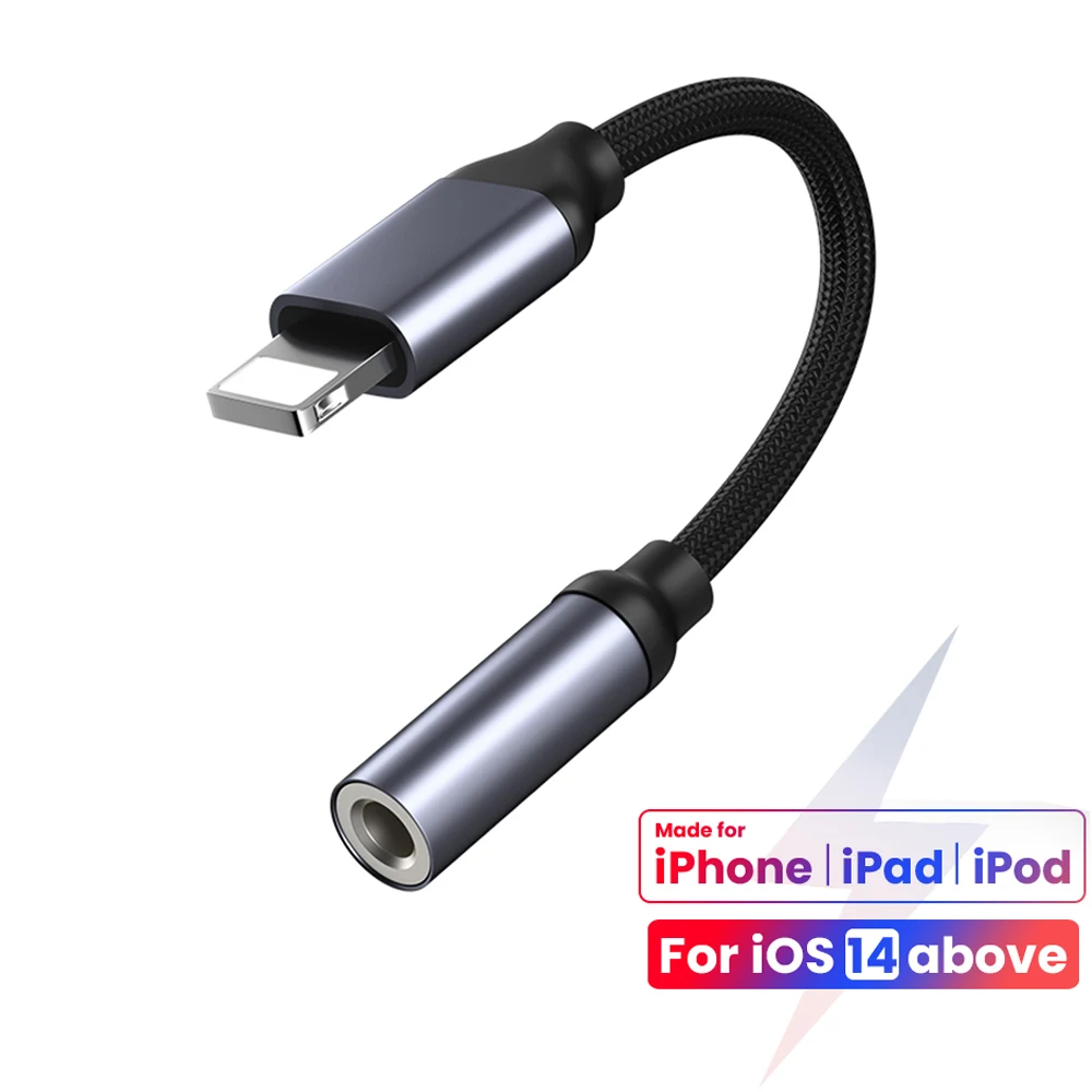8Pin To 3.5mm Jack AUX Cable Headphone Adapter Audio Cord For iPhone 14 13 12 11 Pro XS Max 8 7 Plus Car Connector Splitter Wire
8Pin To 3.5mm Jack AUX Cable Headphone Adapter Audio Cord For iPhone 14 13 12 11 Pro XS Max 8 7 Plus Car Connector Splitter Wire