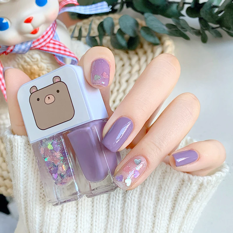 Manicure Water-based Bright Scrub Can Tear Gemini Nail Polish Two Bottles Set Twin Nail Polish Combination Glitter Nal Art Tools
Manicure Water-based Bright Scrub Can Tear Gemini Nail Polish Two Bottles Set Twin Nail Polish Combination Glitter Nal Art Tools