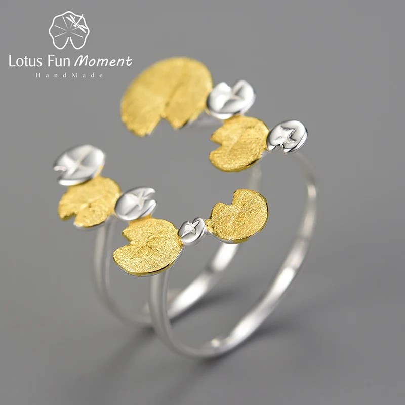 Lotus Fun Moment Elegant Water Lily Leaves Double Layer Adjustable Rings for Women Real 925 Sterling Silver Luxury Fine Jewelry
Lotus Fun Moment Elegant Water Lily Leaves Double Layer Adjustable Rings for Women Real 925 Sterling Silver Luxury Fine Jewelry