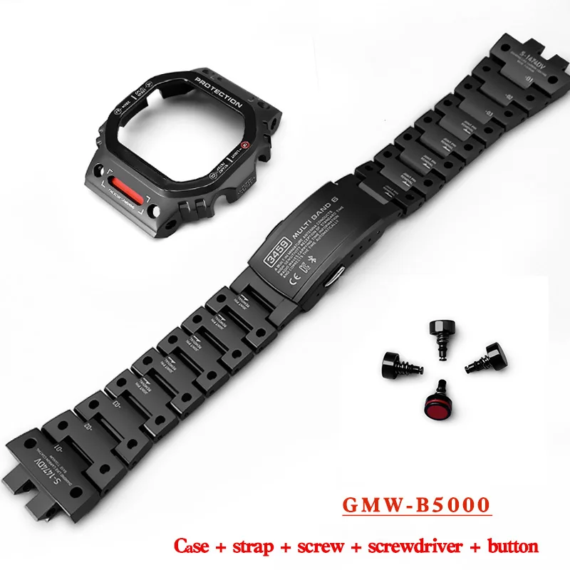 Suitable For Casio G-SHOCK GMW-B5000TVA Modified Titanium Alloy Watch Case Strap Accessories
Suitable For Casio G-SHOCK GMW-B5000TVA Modified Titanium Alloy Watch Case Strap Accessories