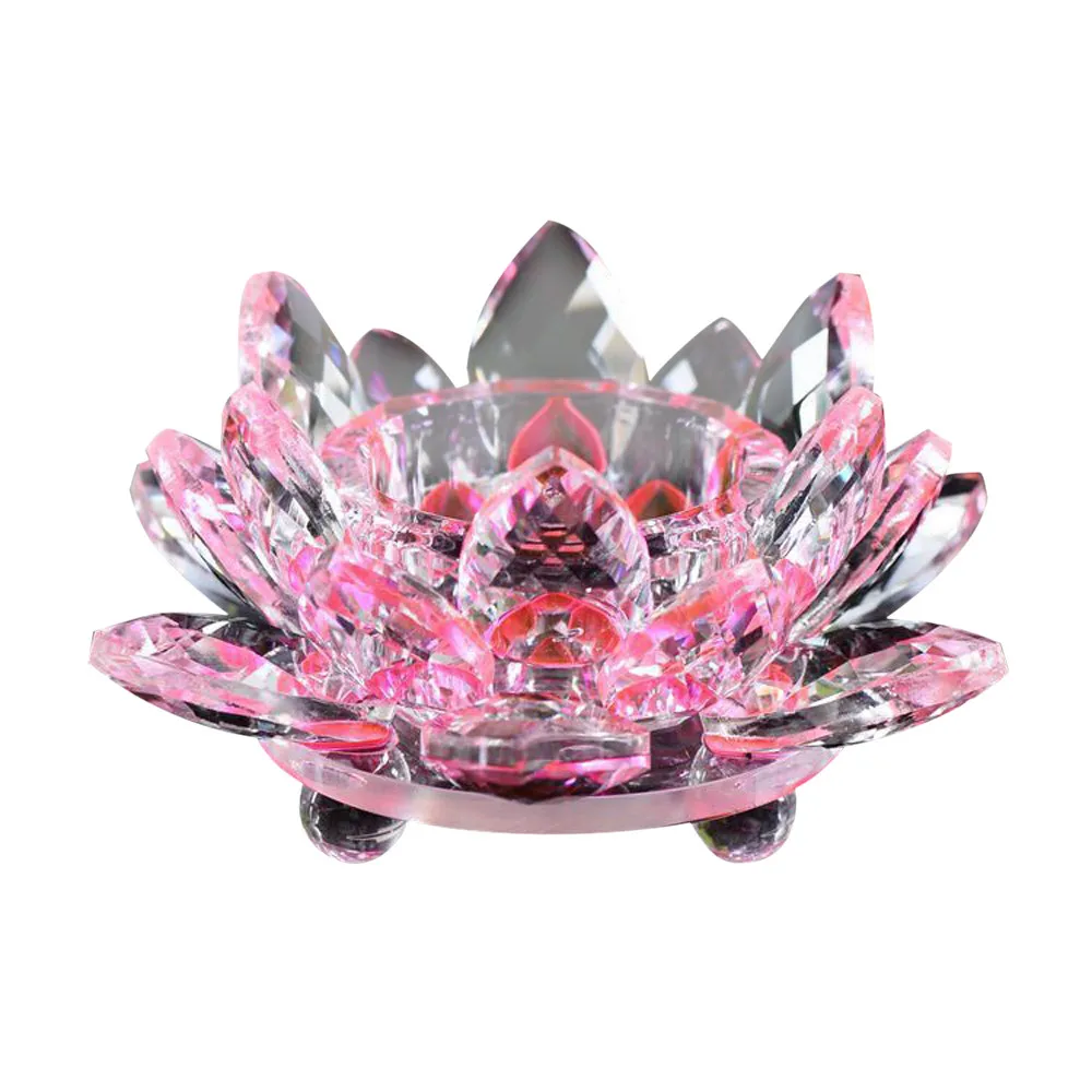 Candle Tea Glass Candlestick Holder Buddhist Light Lotus Crystal Flower Home Decor
Candle Tea Glass Candlestick Holder Buddhist Light Lotus Crystal Flower Home Decor