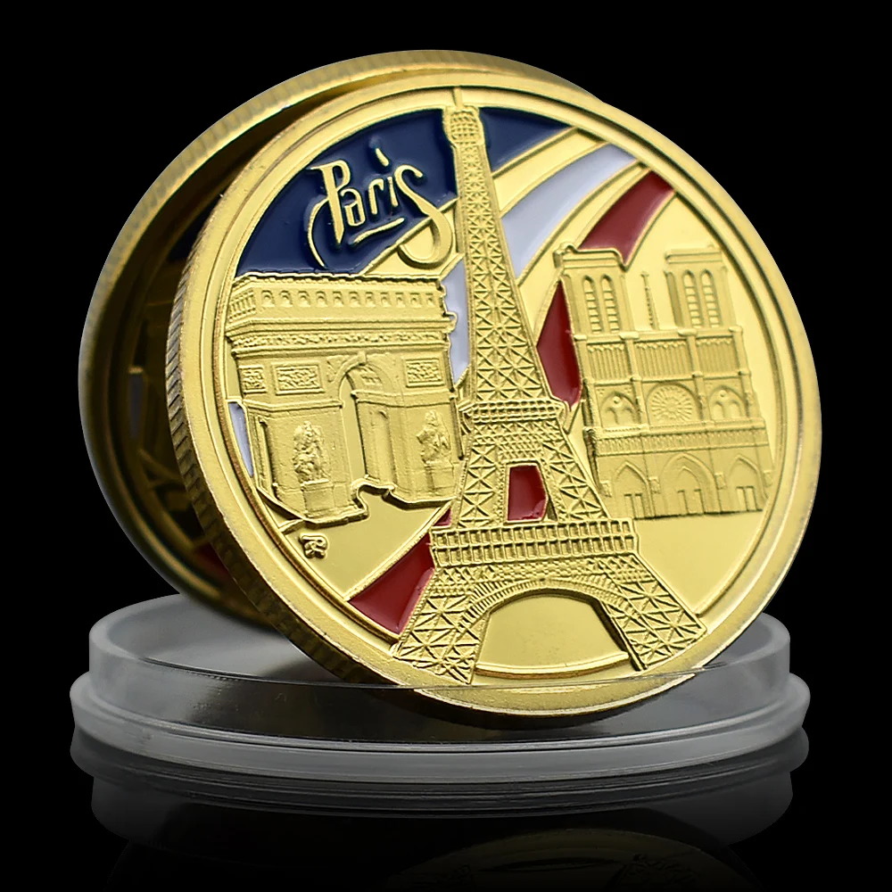 Eiffel Tower Gold Coin Paris France Commemorative Medal Romantic Landmark Buildings Badge FR Style Souvenir Gift Home Decor
Eiffel Tower Gold Coin Paris France Commemorative Medal Romantic Landmark Buildings Badge FR Style Souvenir Gift Home Decor