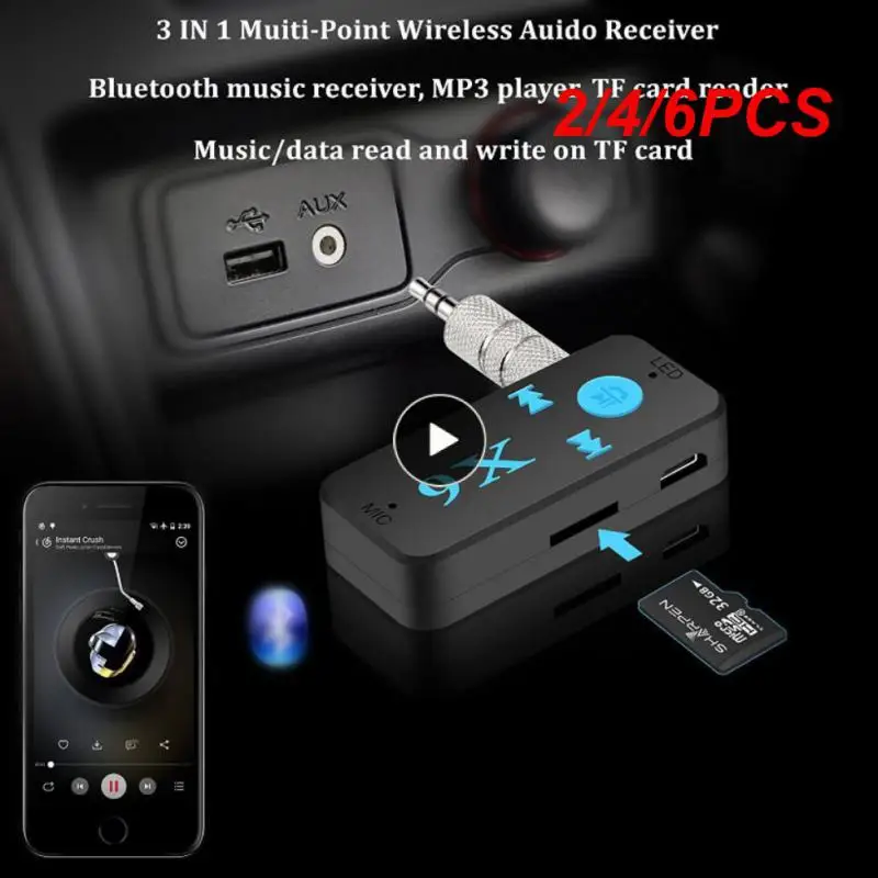 2/4/6PCS X6 Stereo Receiver 3.5mm Wireless Receiver Energy Saving Audio Transmission Adapter Receiver Black
2/4/6PCS X6 Stereo Receiver 3.5mm Wireless Receiver Energy Saving Audio Transmission Adapter Receiver Black