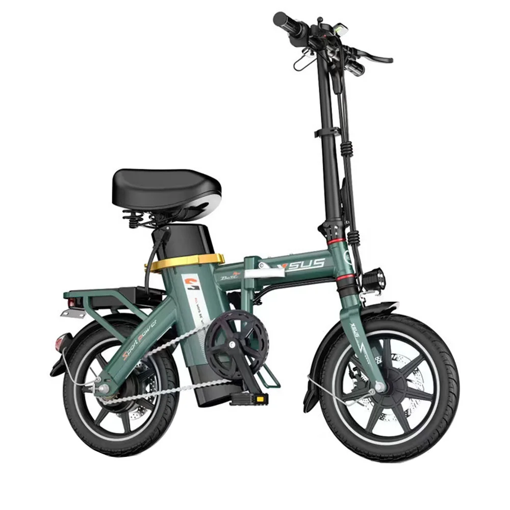 

Вспомогательный Электрический велосипед 350 Вт мобильный скутер 14 дюймов складной алюминиевый сплав портативный масляный дисковый тормоз