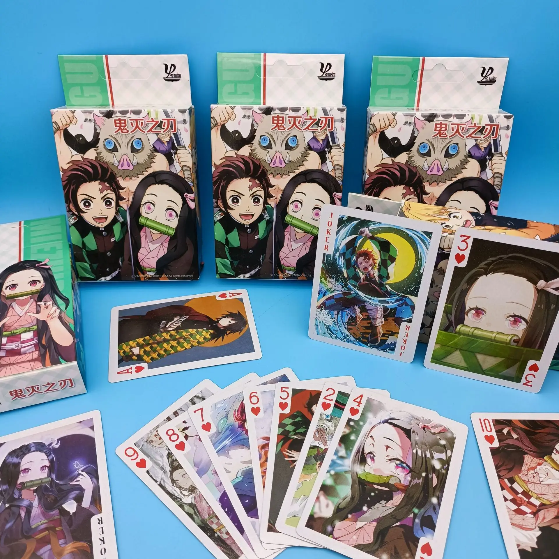 Anime Demon Slayer Jujutsu Kaisen Poker Graphic Cards Tabletop Board Games Kamado Tanjirou Nezuko Collection Adult Children Toys
Anime Demon Slayer Jujutsu Kaisen Poker Graphic Cards Tabletop Board Games Kamado Tanjirou Nezuko Collection Adult Children Toys