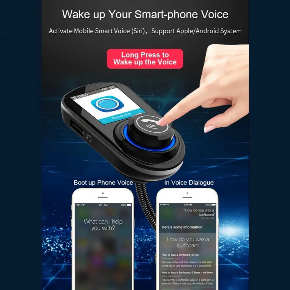 Автомобильный MP3 музыкальный плеер Bluetooth 5,0 приемник FM-передатчик двойной USB QC3.0 зарядное устройство U-диск/TF карта без потерь музыки
Автомобильный MP3 музыкальный плеер Bluetooth 5,0 приемник FM-передатчик двойной USB QC3.0 зарядное устройство U-диск/TF карта без потерь музыки