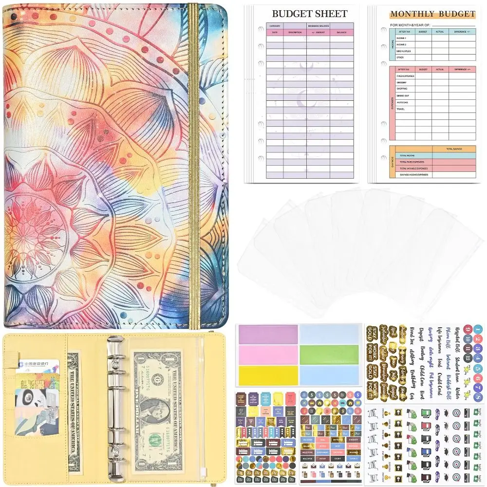 Financial Management A6 Budget Binder Planner Daily Weekly Planner Habit Cultivation Budget Ring Binders Set Bandhnu Pattern
Financial Management A6 Budget Binder Planner Daily Weekly Planner Habit Cultivation Budget Ring Binders Set Bandhnu Pattern