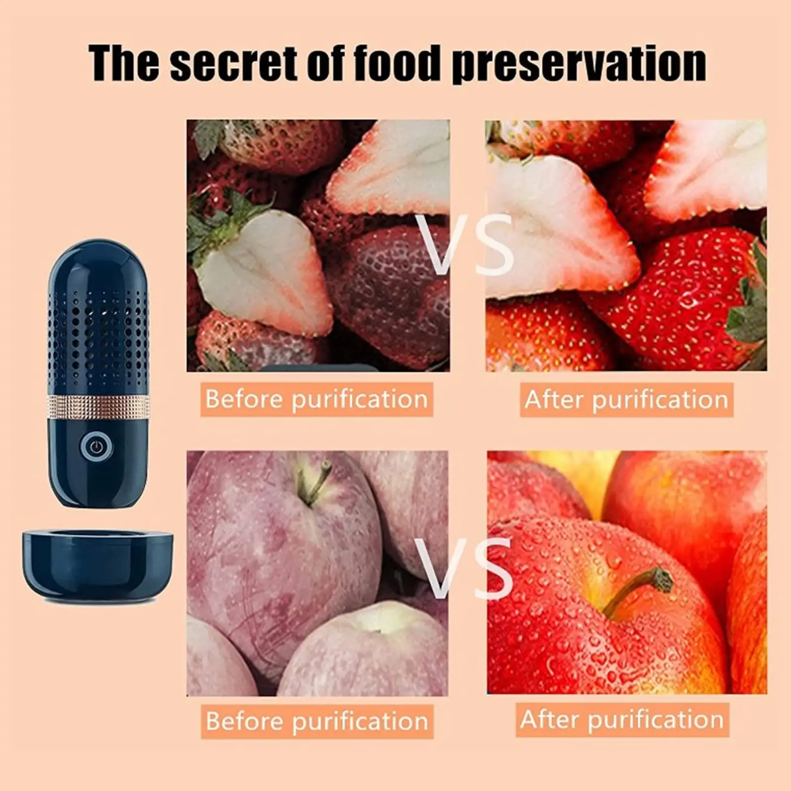 Portable Washing Machine Portable 4400mah Washing MachineUSB Rechargeable Food Cleaning Machine One-button Operation Purifier
Portable Washing Machine Portable 4400mah Washing MachineUSB Rechargeable Food Cleaning Machine One-button Operation Purifier