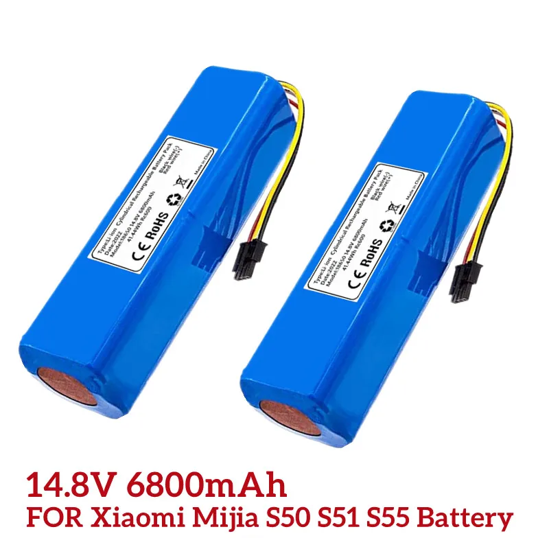 6800Mah Li-Ion Robotic Stofzuiger Vervangende Batterij Voor Xiaomi Mijia 2nd Robot Roborock S50 S51 S55 Accessoire Onderdelen
6800Mah Li-Ion Robotic Stofzuiger Vervangende Batterij Voor Xiaomi Mijia 2nd Robot Roborock S50 S51 S55 Accessoire Onderdelen