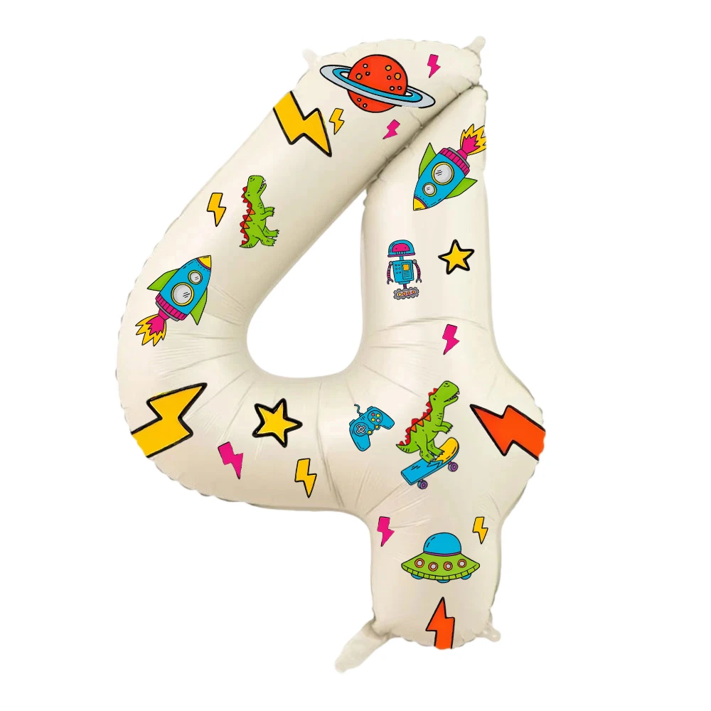 Фольгированный цифровой шар 32 дюйма с наклейками динозавров
Фольгированный цифровой шар 32 дюйма с наклейками динозавров