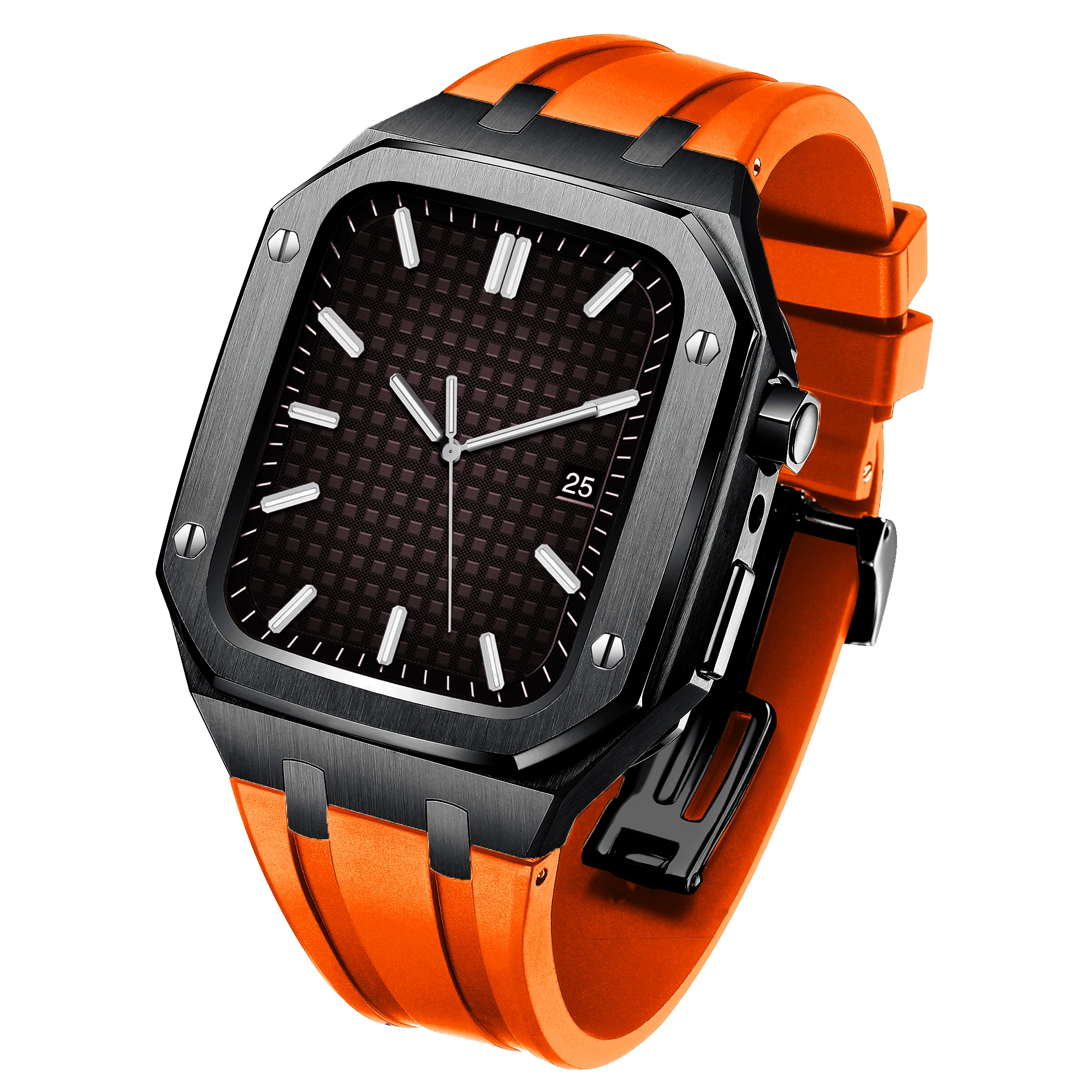 Latest Stainless Steel case band for Apple Watch S7 45mm S6 44mm S3 42mm Metal for IWatch Modification kit Bezel steel bracelet
Latest Stainless Steel case band for Apple Watch S7 45mm S6 44mm S3 42mm Metal for IWatch Modification kit Bezel steel bracelet