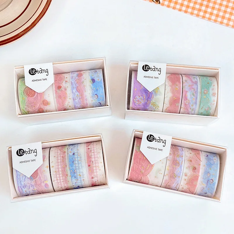 Korea Cute Cloud Bronzing Tape Hand Account Decoration Scene Landscaping Border Material and Paper Tape DIY Toy Kawaii Gift
Korea Cute Cloud Bronzing Tape Hand Account Decoration Scene Landscaping Border Material and Paper Tape DIY Toy Kawaii Gift