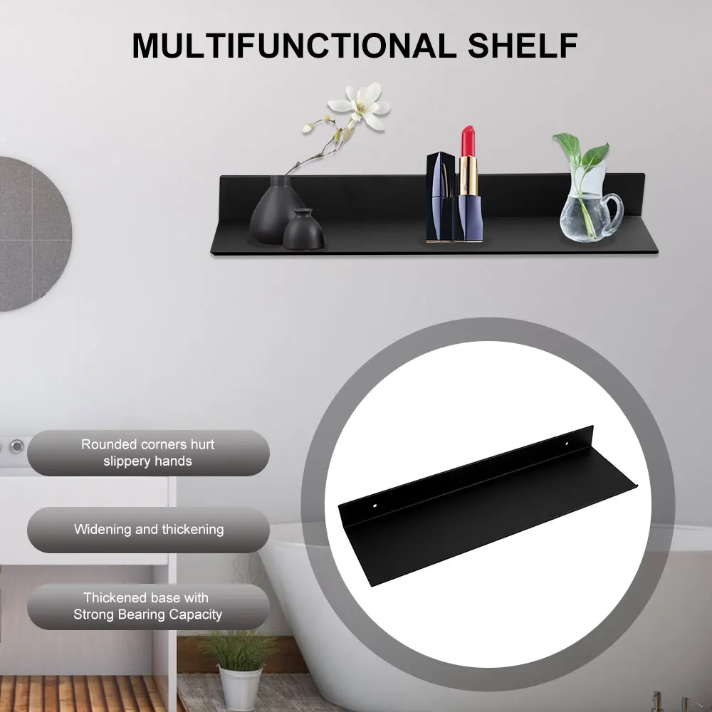 30-50cm Bathroom Shelves Bathroom Accessories Aluminum Alloy Black Kitchen Cabinet Wall Shelf Shower Storage Rack Display Stand
30-50cm Bathroom Shelves Bathroom Accessories Aluminum Alloy Black Kitchen Cabinet Wall Shelf Shower Storage Rack Display Stand