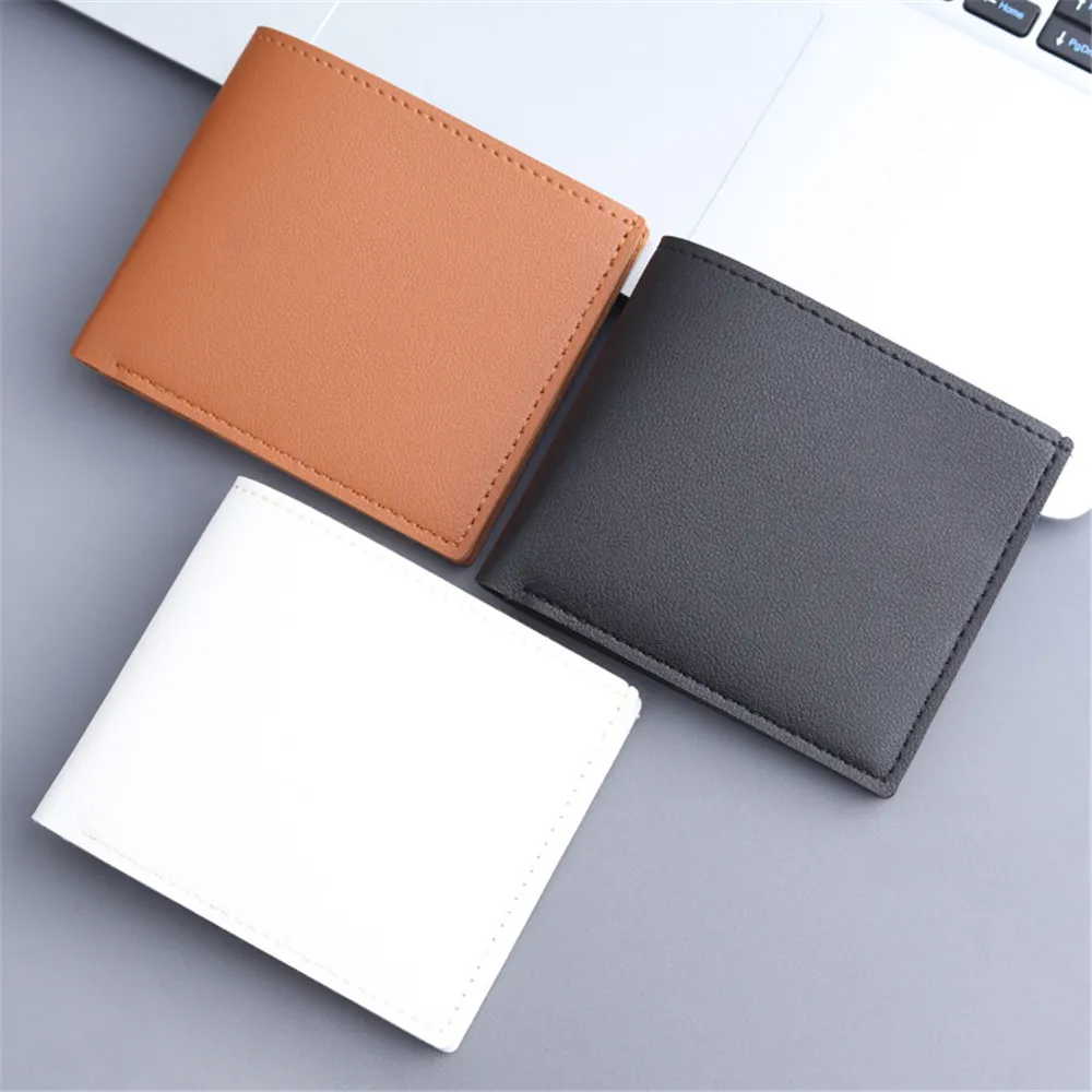 New Men Short PU Leather Wallet Simple Solid Color Thin Male Credit Card Holder Small Money Purses Business Foldable Wallet
New Men Short PU Leather Wallet Simple Solid Color Thin Male Credit Card Holder Small Money Purses Business Foldable Wallet