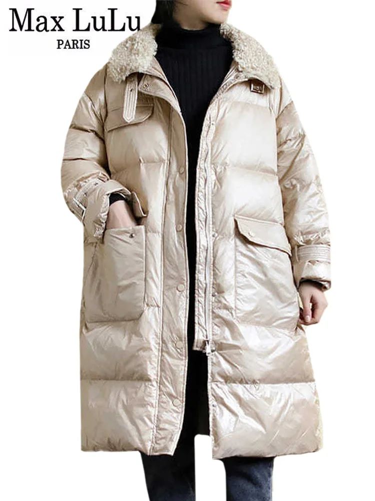 Max LuLu 2022 Korean Fashion Quilted Coats Womens Winter Loose Warm Hooded Fur Collar Long Jackets Ladies Vintage Casual Parkas
Max LuLu 2022 Korean Fashion Quilted Coats Womens Winter Loose Warm Hooded Fur Collar Long Jackets Ladies Vintage Casual Parkas