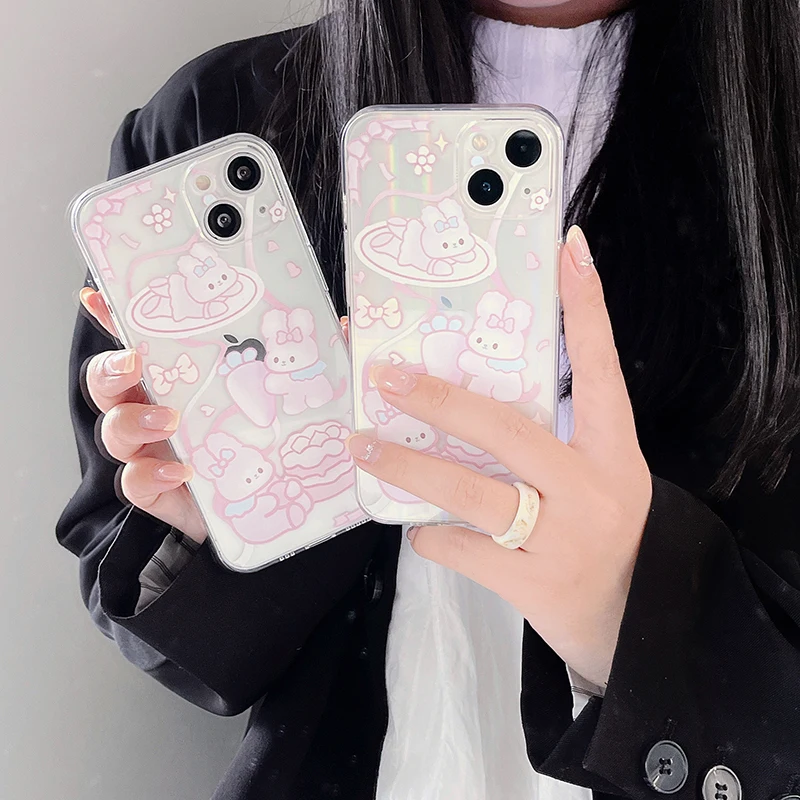 Light Pink Girl Cute Rabbit Clear Phone Case For iPhone X XR XS TPU Soft Transparent Cover for iPhone 11 12 13 14 Pro Max Plus
Light Pink Girl Cute Rabbit Clear Phone Case For iPhone X XR XS TPU Soft Transparent Cover for iPhone 11 12 13 14 Pro Max Plus