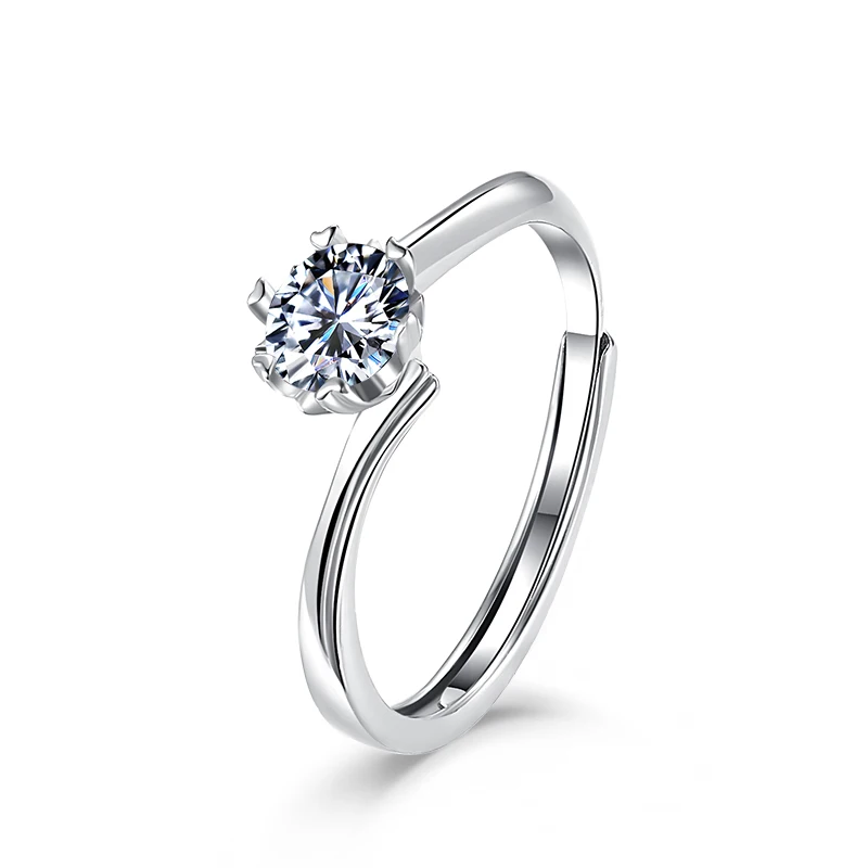 Moissanite Ring For Woman Round Classic 6 Clawn 925 Sterling Silver Original Certified Engagement Rings For Women Fine Jewelry
Moissanite Ring For Woman Round Classic 6 Clawn 925 Sterling Silver Original Certified Engagement Rings For Women Fine Jewelry
