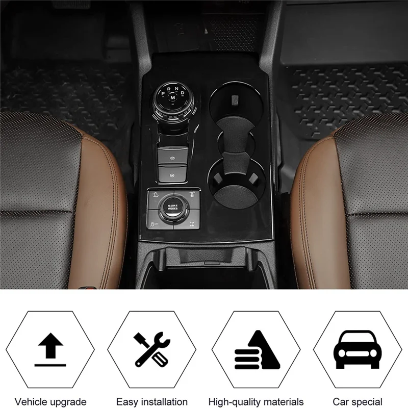 Center Console Gear Shift Panel Trim Cover Interior Accessories for Ford Bronco Sport 2021-2022 (Black) 
Center Console Gear Shift Panel Trim Cover Interior Accessories for Ford Bronco Sport 2021-2022 (Black)