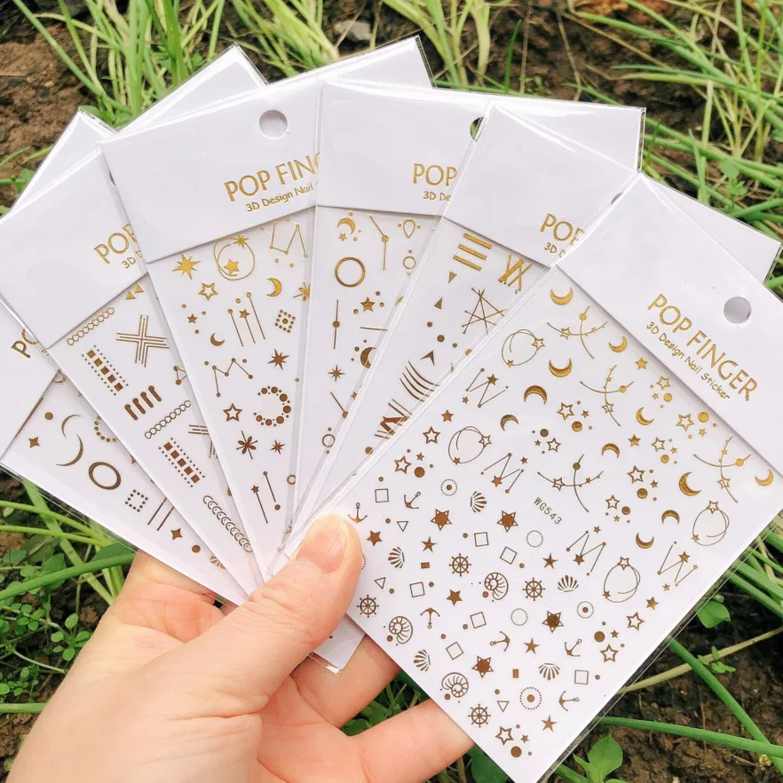 1pcs 3D Gold Silver Black White Star Moon Starry Nail Art Sticker Embossed Decals Manicure Accessories
1pcs 3D Gold Silver Black White Star Moon Starry Nail Art Sticker Embossed Decals Manicure Accessories