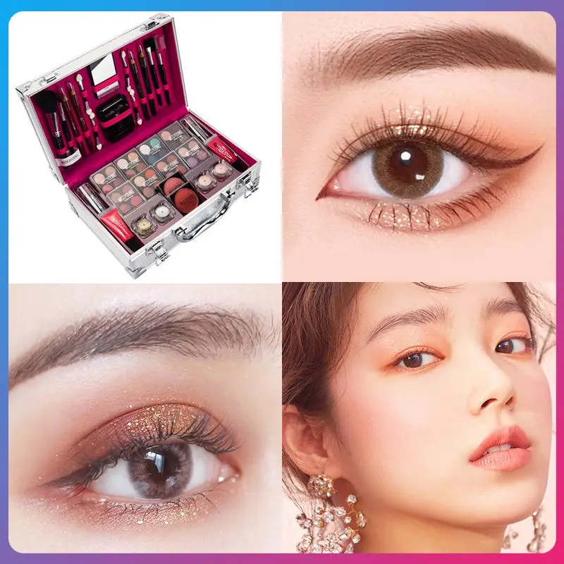 All In One Professional Full Makeup Set Box Large Capacity Makeup Suitcases Including Eyeshadow Lipstick Highlight Comestic Kits
All In One Professional Full Makeup Set Box Large Capacity Makeup Suitcases Including Eyeshadow Lipstick Highlight Comestic Kits