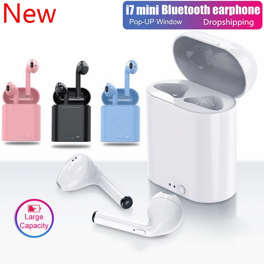 

2023 New i7s TWS Wireless Bluetooth Headsets Sports Mini Music stereo noise-cancelling earbuds For Huawei Xiaomi PK Y50 Pro6 Y30