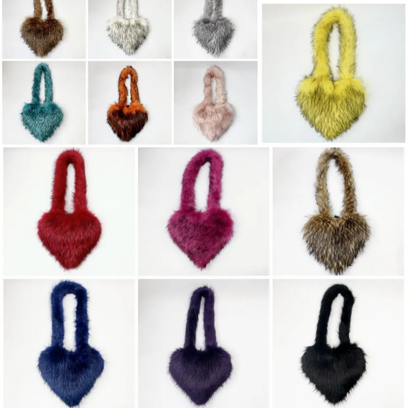 Heart Shaped Faux Fur Shoulder Bag Fluffy Plush Winter Women Handbags Cute Love Crossbody Bags luxury designer handbag fashion
Heart Shaped Faux Fur Shoulder Bag Fluffy Plush Winter Women Handbags Cute Love Crossbody Bags luxury designer handbag fashion