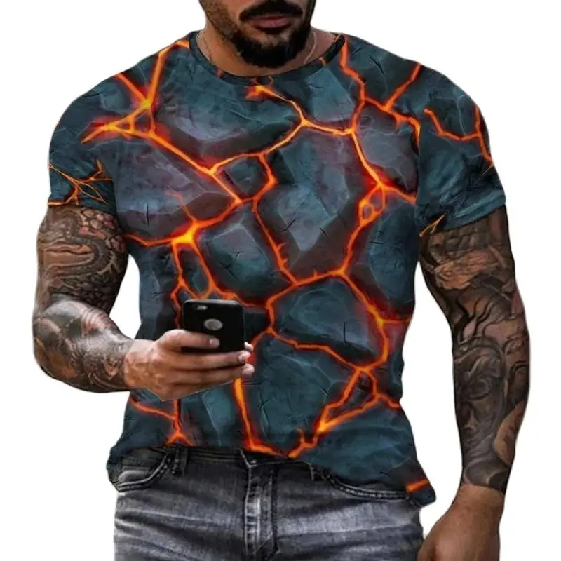 Vintage T-shirts For Men 3d Volcano Printed Short Sleeve Tops Oversized Tees Hip Hop O-neck Men's T Shirt Man Clothing Camiseta
Vintage T-shirts For Men 3d Volcano Printed Short Sleeve Tops Oversized Tees Hip Hop O-neck Men's T Shirt Man Clothing Camiseta