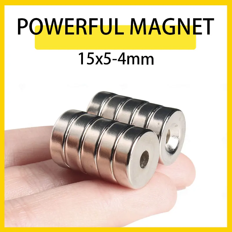 5~50PCS 15x5-4mm N35 Super Powerful Magnets 15*5 mm Hole 4mm Permanent Neodymium Magnetic Countersunk Round Magnet
5~50PCS 15x5-4mm N35 Super Powerful Magnets 15*5 mm Hole 4mm Permanent Neodymium Magnetic Countersunk Round Magnet