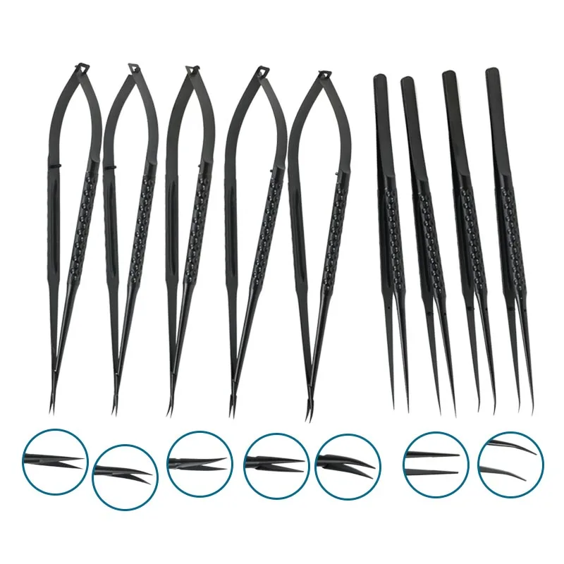 Stainless Steel Autoclavable Micro Scissors Micro Forceps Straight Curved Crescent Type Ophthalmic Instrument 177mm/180mm
Stainless Steel Autoclavable Micro Scissors Micro Forceps Straight Curved Crescent Type Ophthalmic Instrument 177mm/180mm