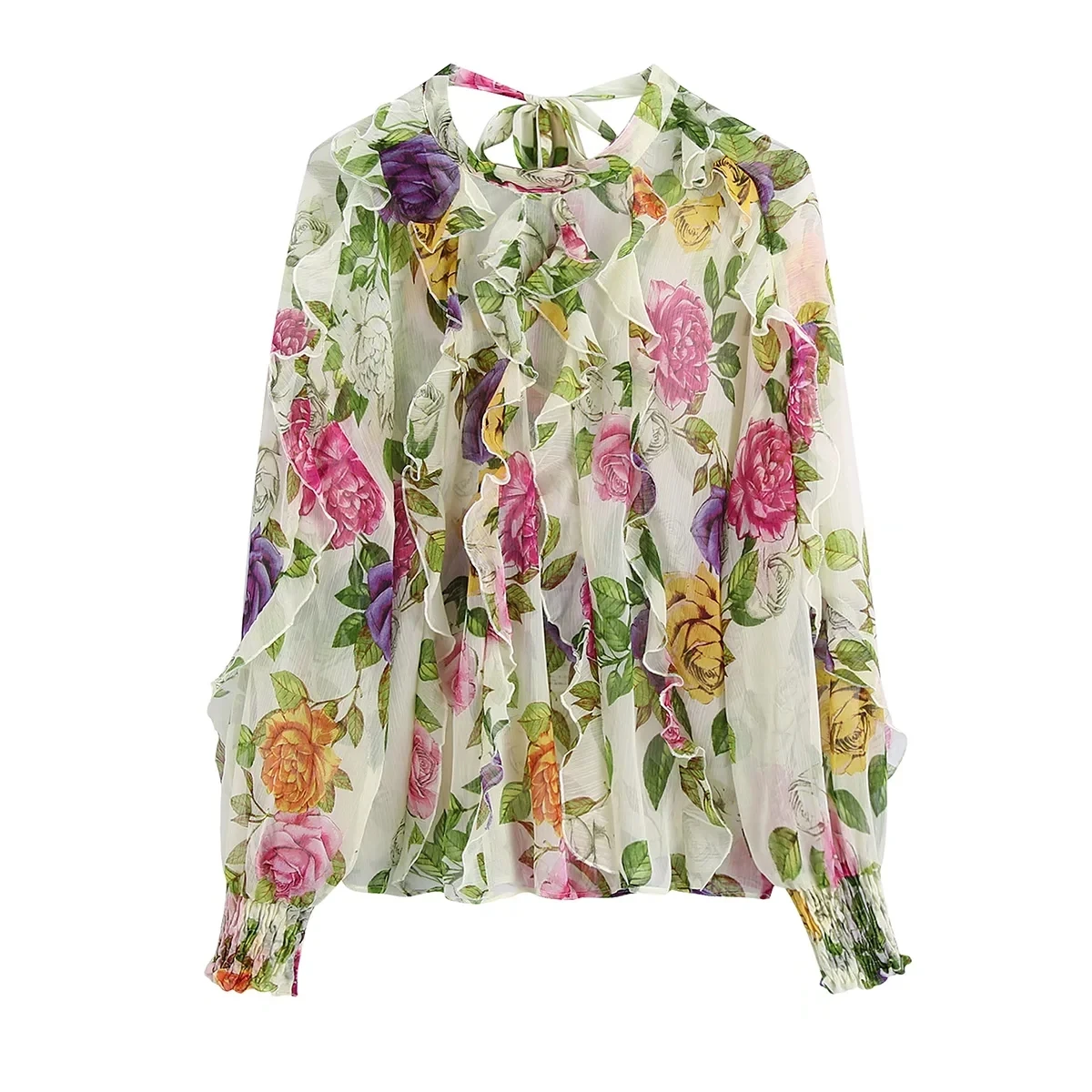 Dave&Di 2022 Indie Folk Vintage Floral Printing Ruffles V-neck Chiffon Fashion Blouse Women Tops England Street Casual Shirt
Dave&Di 2022 Indie Folk Vintage Floral Printing Ruffles V-neck Chiffon Fashion Blouse Women Tops England Street Casual Shirt