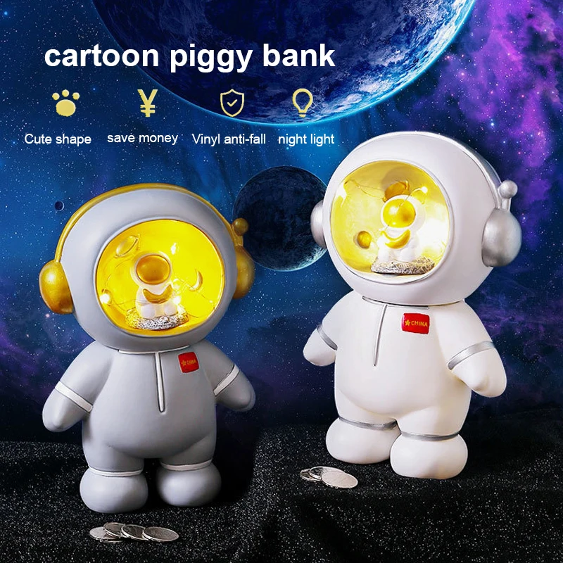 Cute ins astronaut night light multifunctional spaceman piggy bank bedroom decoration night light creative birthday gifts
Cute ins astronaut night light multifunctional spaceman piggy bank bedroom decoration night light creative birthday gifts