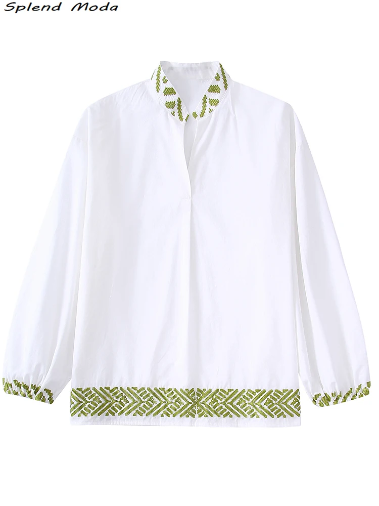 2022 Za Women Fashion Summer Young Style Vintage Embroidery Pullover Blouses Casual Long Sleeve Shirts Streetwear Chic Tops
2022 Za Women Fashion Summer Young Style Vintage Embroidery Pullover Blouses Casual Long Sleeve Shirts Streetwear Chic Tops