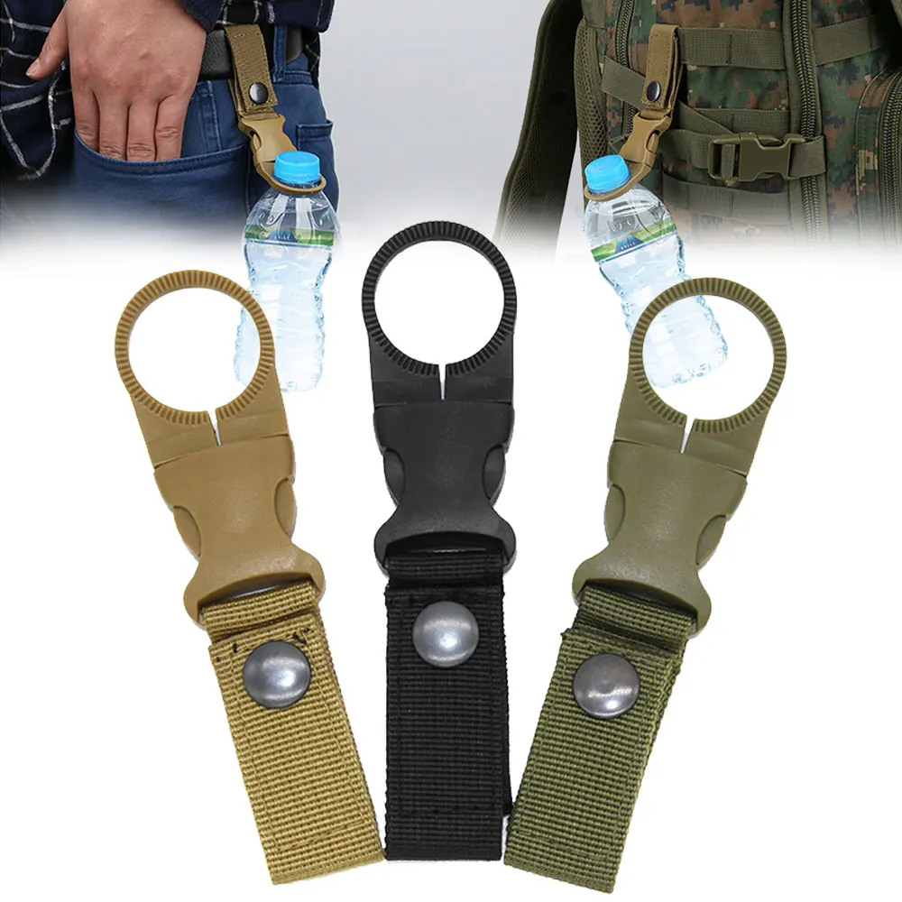 Portable Outdoor Water Bottle Holder Clip Military Nylon Webbing Belt Backpack Buckle Hook Carabiners Camping Climbing
Portable Outdoor Water Bottle Holder Clip Military Nylon Webbing Belt Backpack Buckle Hook Carabiners Camping Climbing