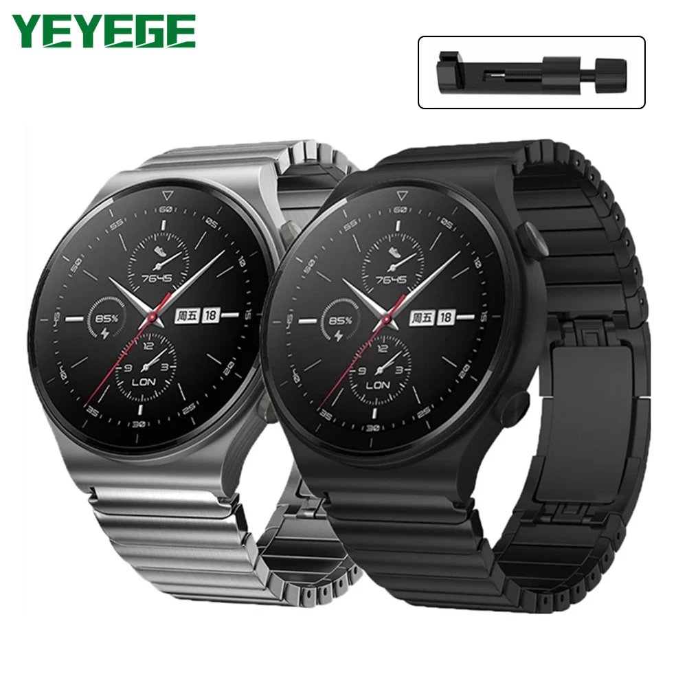 GT2 Metal Strap Stainless Steel Strap 22mm For Huawei Watch GT 2 Pro Original Titanium Grey Metal watchband
GT2 Metal Strap Stainless Steel Strap 22mm For Huawei Watch GT 2 Pro Original Titanium Grey Metal watchband