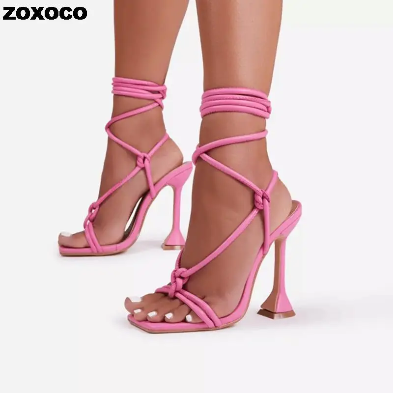 2022 Women Stiletto Party Peep Toe Ankle Cross-strapped Spike High Thin Heels Party Catwalk Latin Dancing Sandals Large Size
2022 Women Stiletto Party Peep Toe Ankle Cross-strapped Spike High Thin Heels Party Catwalk Latin Dancing Sandals Large Size