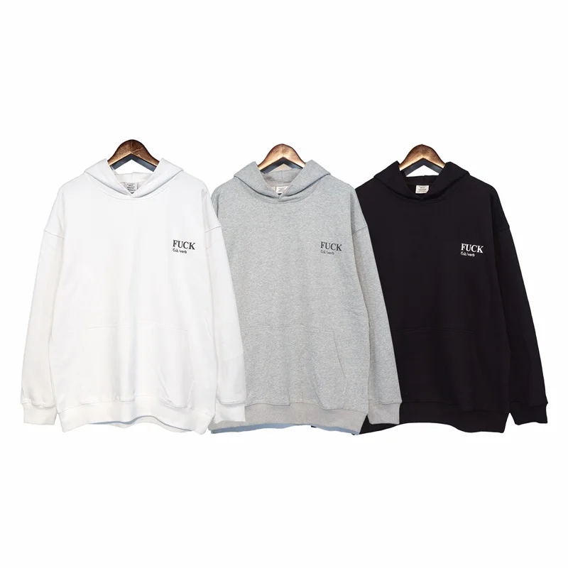 Trendy Vetements Sweatshirt Colorblock Letters High Quality Men Women Hip Hop Pullover Hoodie
Trendy Vetements Sweatshirt Colorblock Letters High Quality Men Women Hip Hop Pullover Hoodie