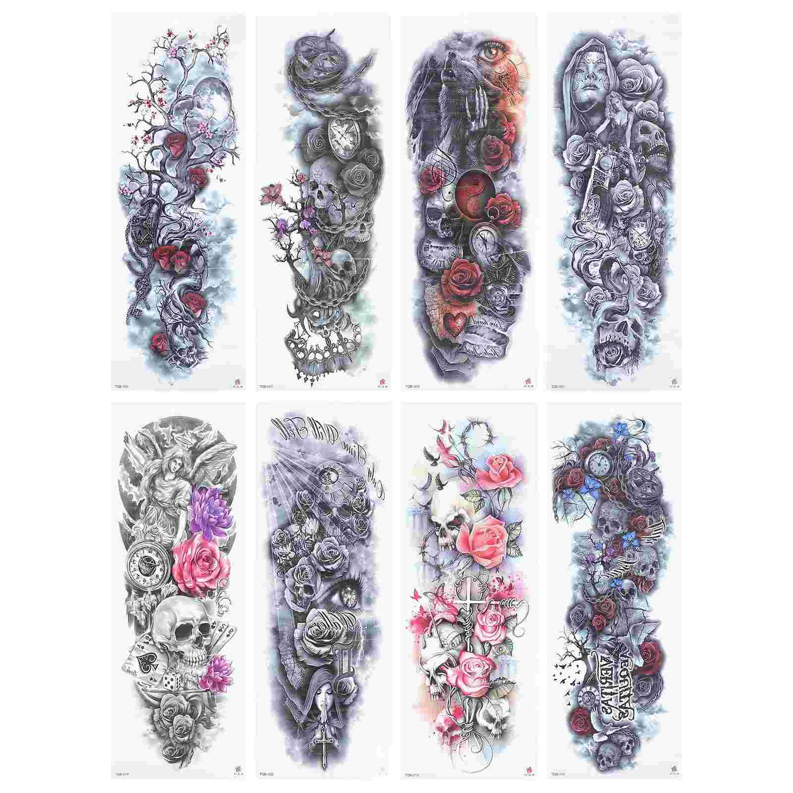 8 Sheets Full Arm Removable Temporary Tattoos Decals Body Stickers Fake Tattoos Stickers
8 Sheets Full Arm Removable Temporary Tattoos Decals Body Stickers Fake Tattoos Stickers