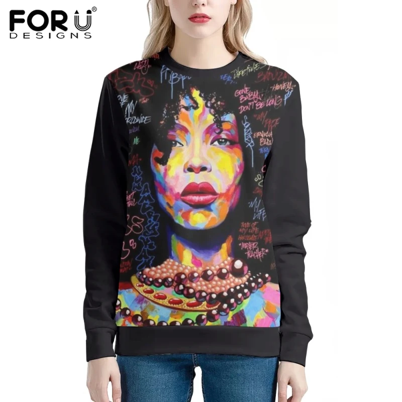 FORUDESIGNS Fashion Black Women Print Ladies Hoodies Women Oversized Pullover Female Long Sleeve Sweatshirt O-neck Tracksuit
FORUDESIGNS Fashion Black Women Print Ladies Hoodies Women Oversized Pullover Female Long Sleeve Sweatshirt O-neck Tracksuit