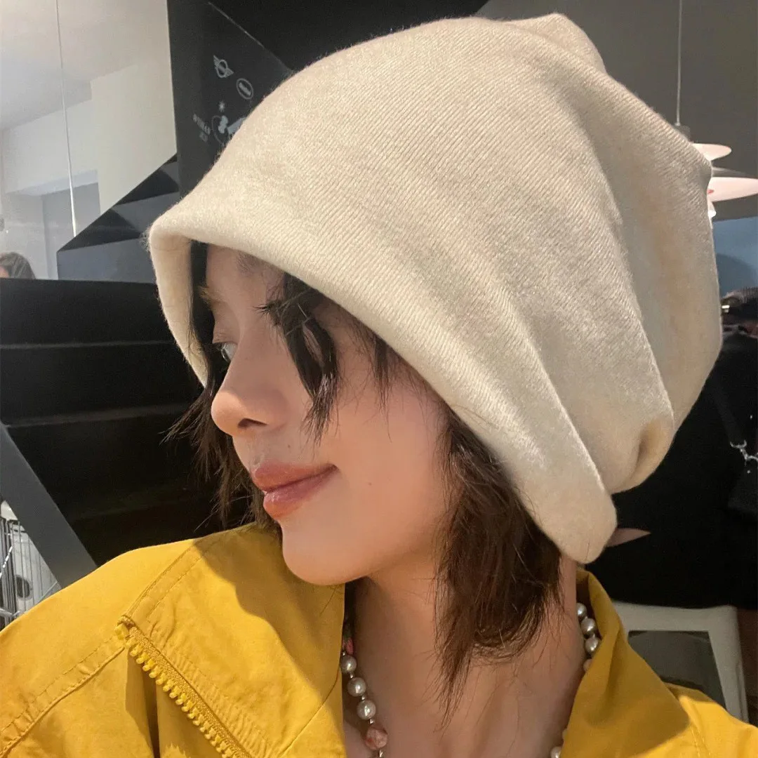 Baotou cap thickened turban hat women's knitted warm pullover sleeping cap trendy autumn and winter solid color pile cap men
Baotou cap thickened turban hat women's knitted warm pullover sleeping cap trendy autumn and winter solid color pile cap men