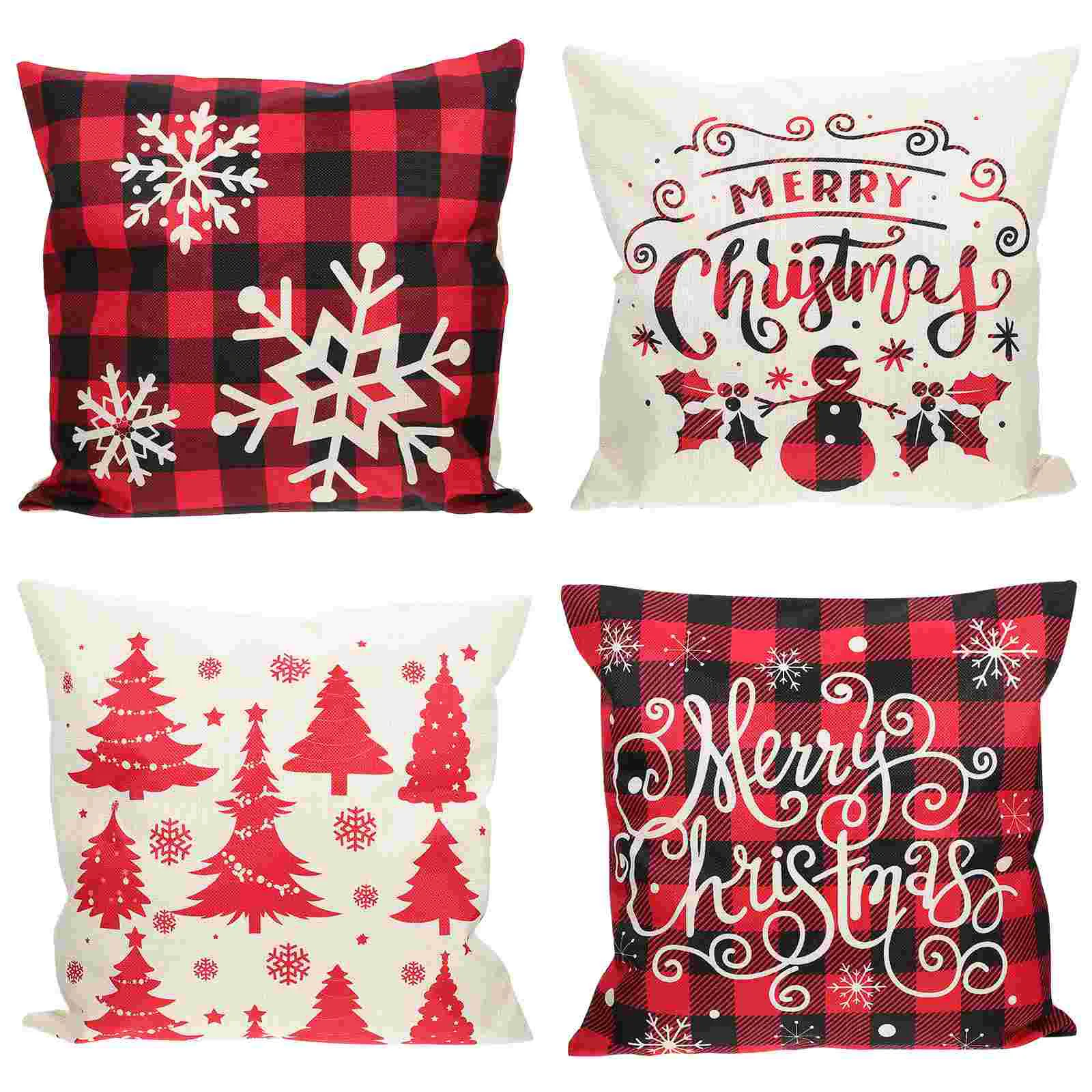 4Pcs Xmas Pillowcases Xmas Pillow Covers Throw Pillow Cases Sofa Decors for Sofa Pillow Party
4Pcs Xmas Pillowcases Xmas Pillow Covers Throw Pillow Cases Sofa Decors for Sofa Pillow Party